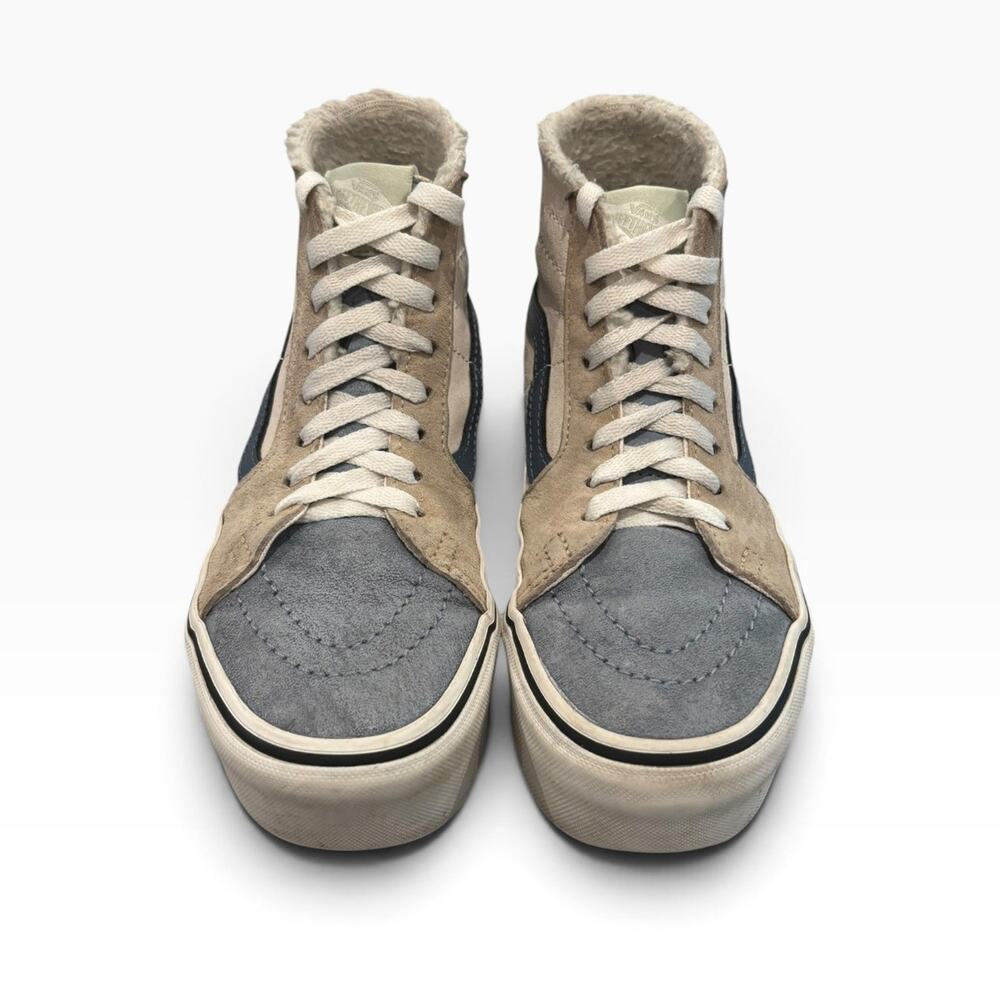 Vans Sk8-Hi Women’s 6 M 4.5 Pastel Suede Sherpa HEIQ Water Repellent High Top - Picture 3 of 9